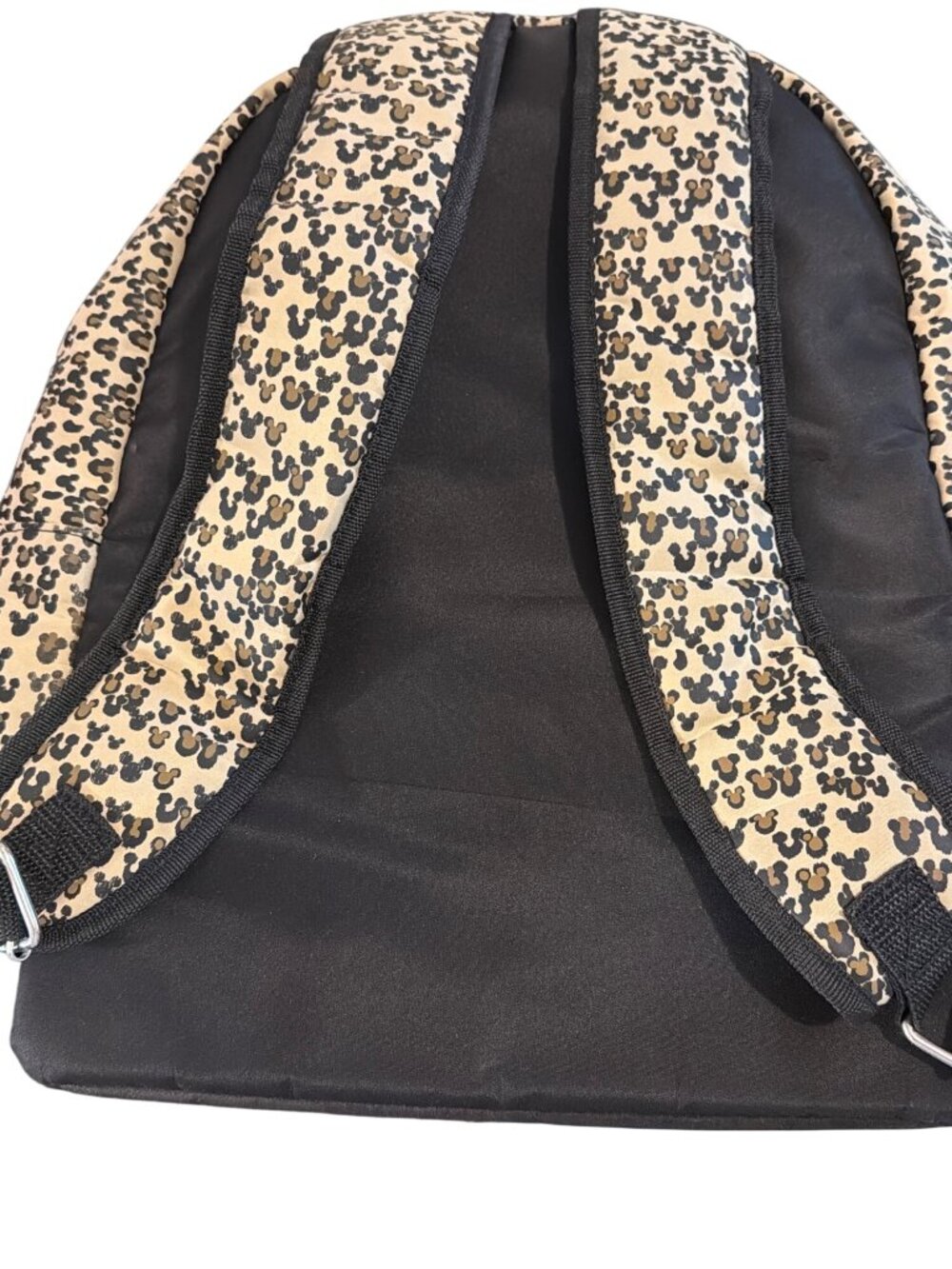 Disney Park Hidden Mickey Mouse Leopard Print Backpack Front Pocket Bookbag RARE - Picture 4 of 7